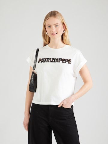 T-shirt PATRIZIA PEPE en blanc : devant