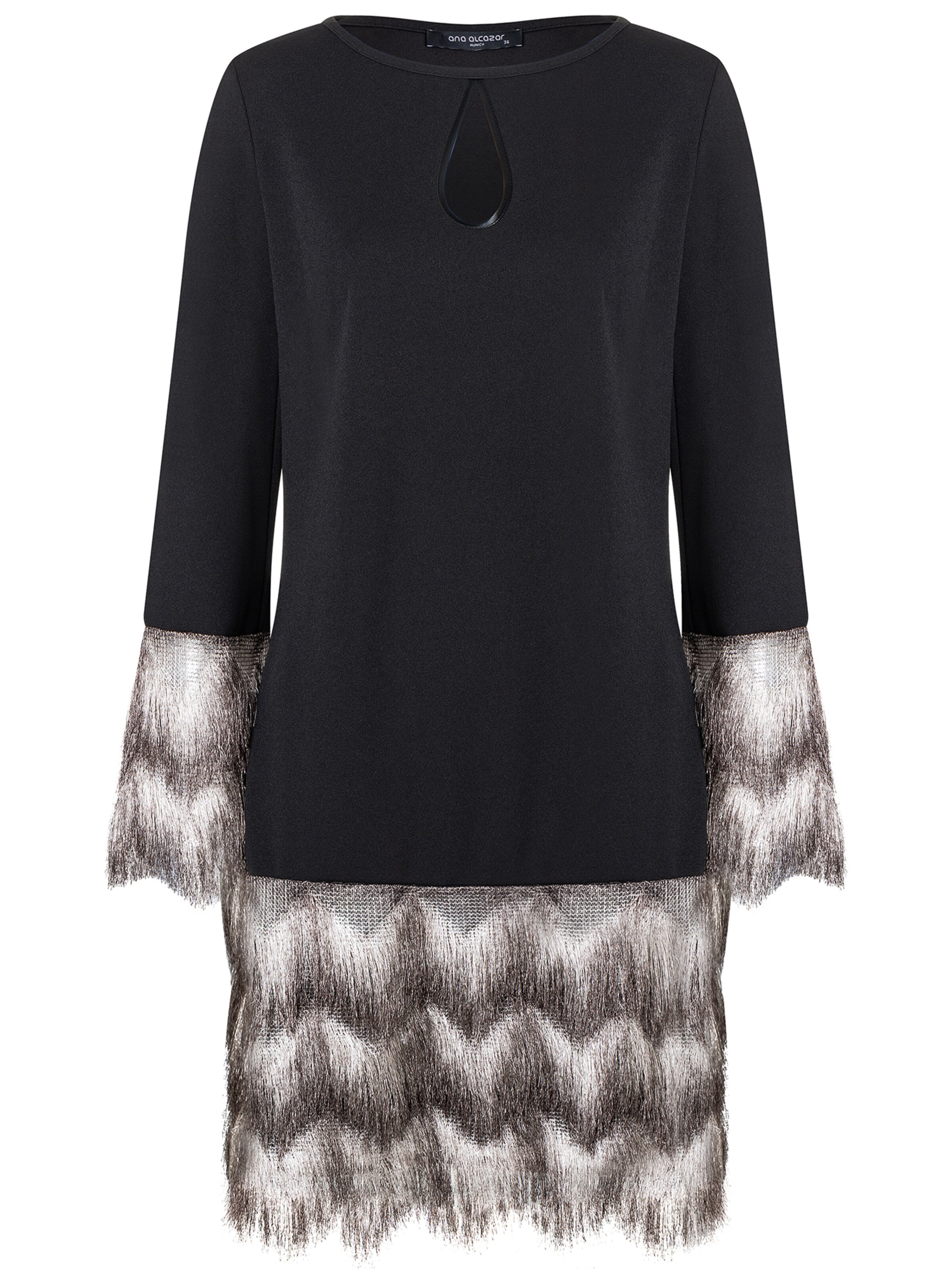 Ana Alcazar Kleid ' Safea ' in Schwarz: Vorderseite