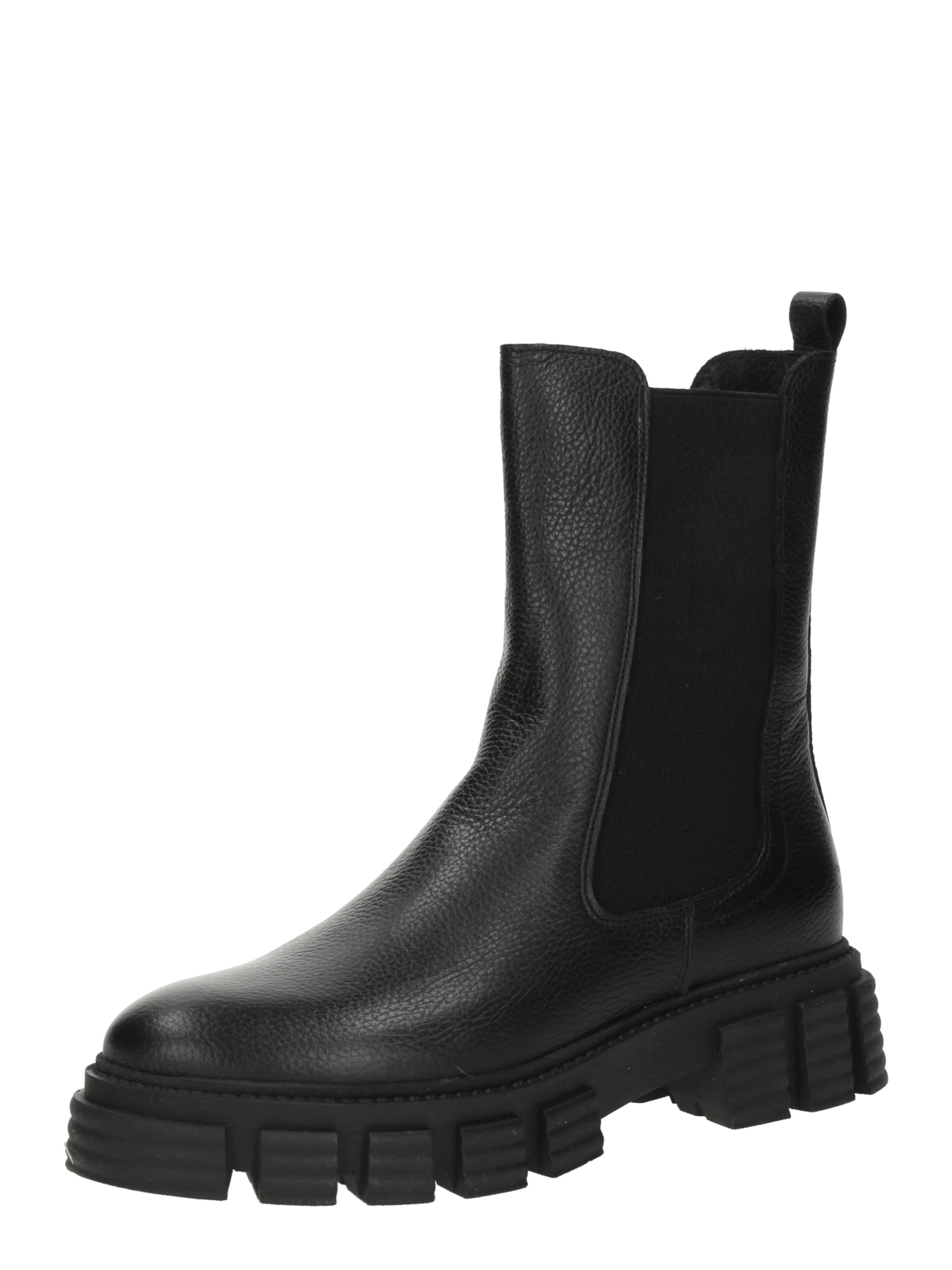 Botine de la PS Poelman pe negru: față