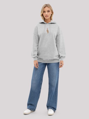 Sweat-shirt 'Finger Herz' F4NT4STIC en gris
