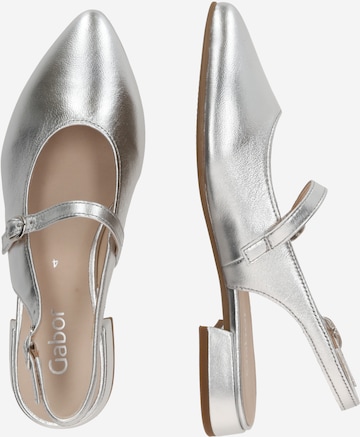 GABOR Slingback Pumps in Silver