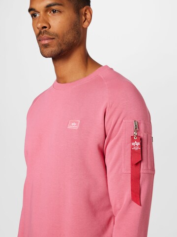 ALPHA INDUSTRIES Sweatshirt 'X-Fit' i pink