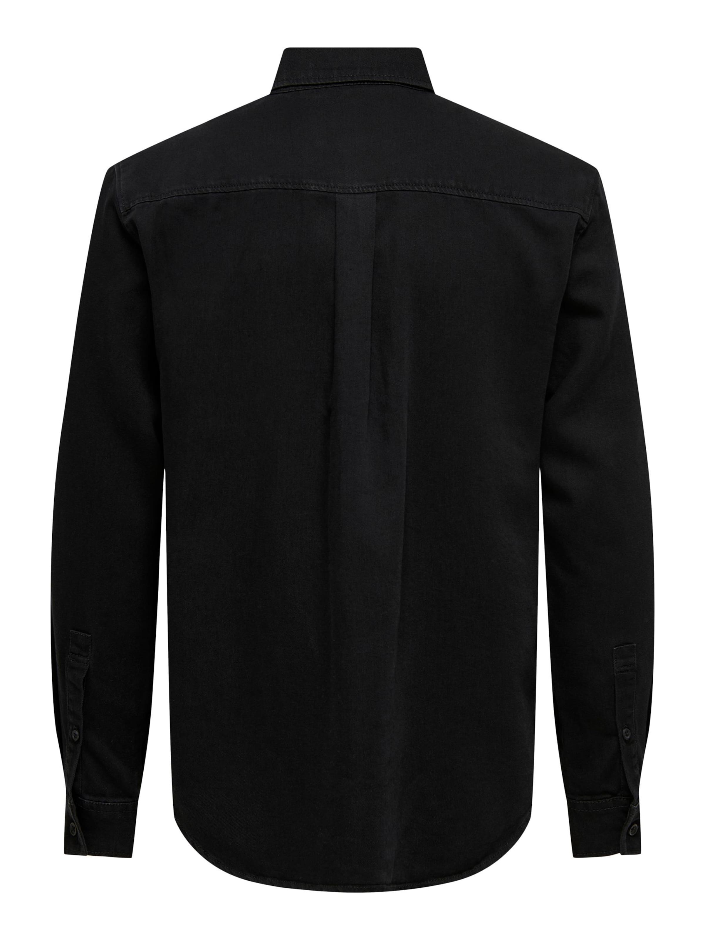 Only & Sons Regular Fit Skjorte i sort