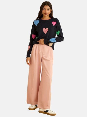 love & roses Tröja i svart: framsida