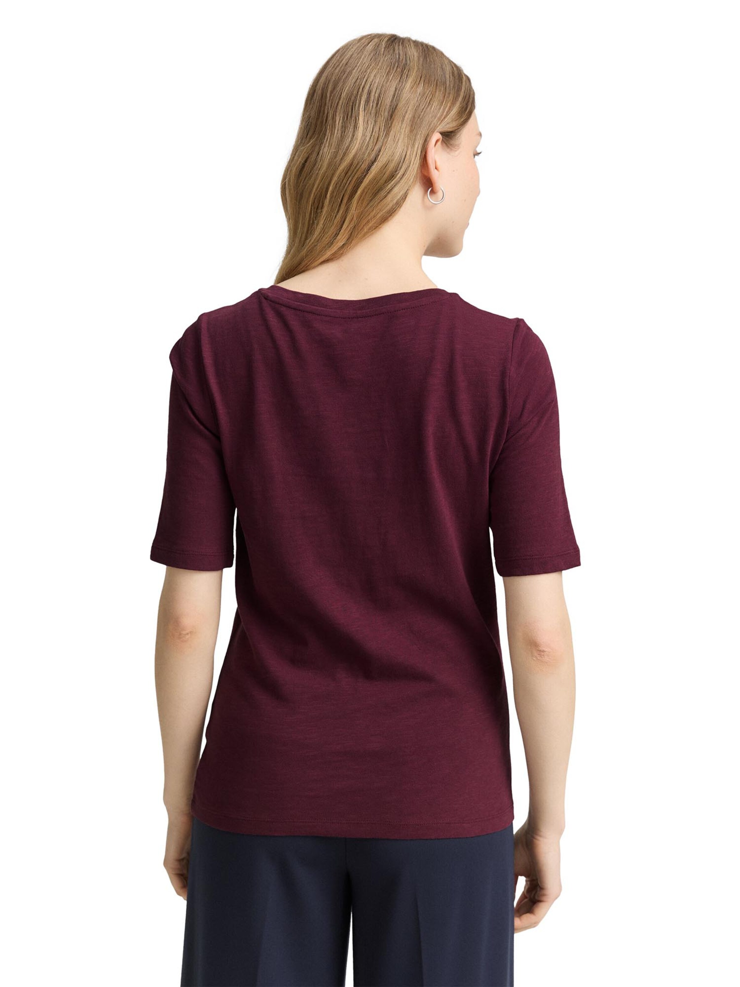 TOM TAILOR T-Shirt in Rot