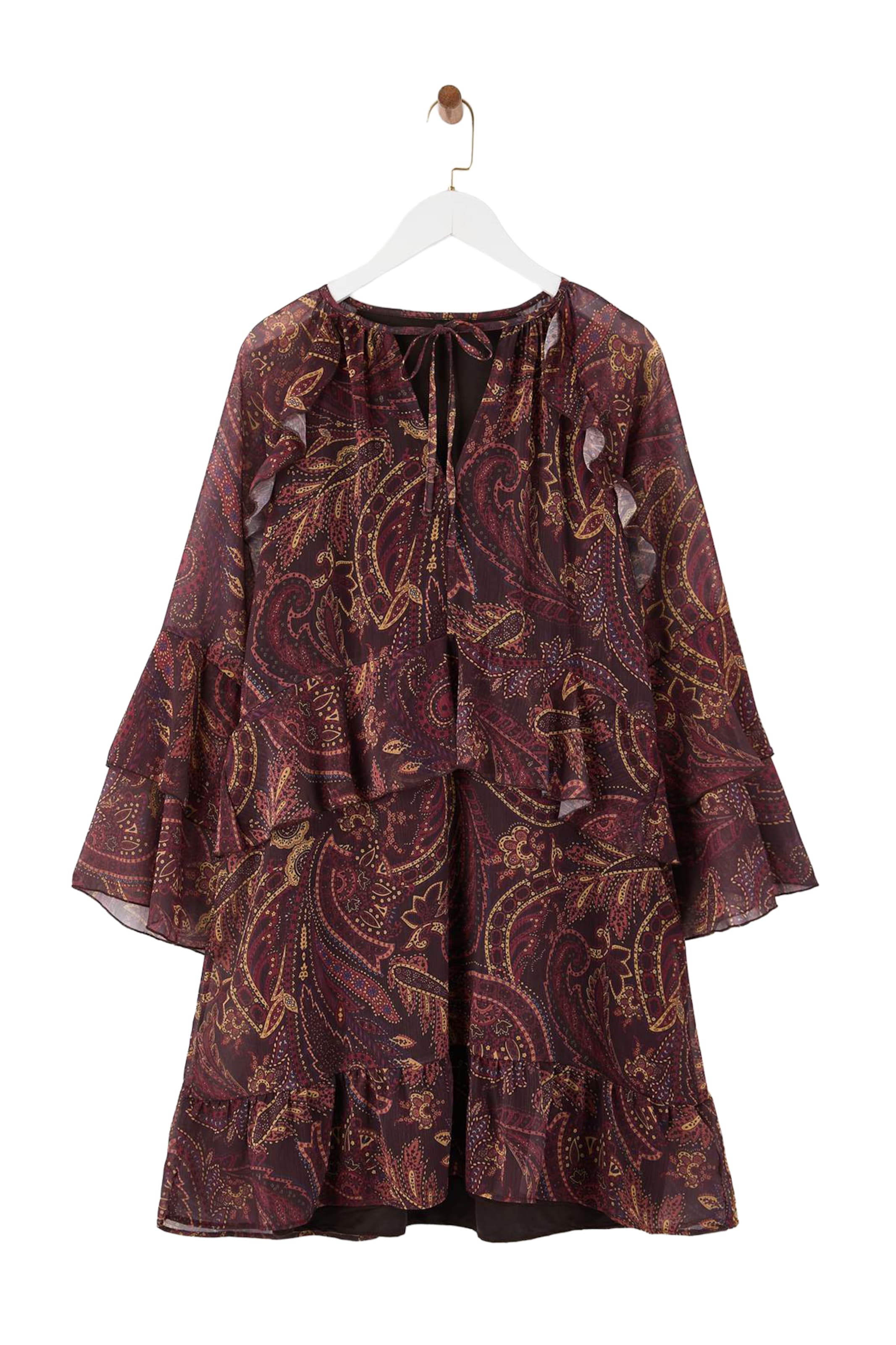 Robe Trendyol Curve en rouge : devant