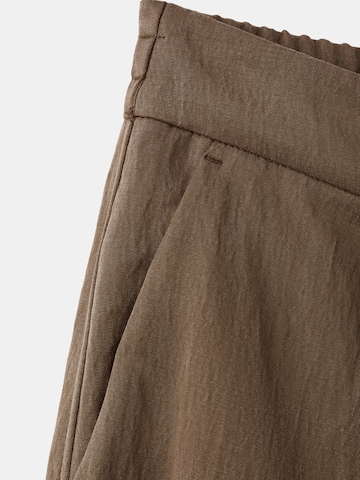 MANGO Wide Leg Hose 'GIRASOL' in Braun