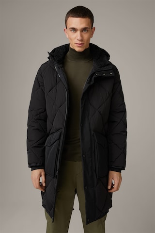 STRELLSON Between-Seasons Coat ' S.C. Survival ' in Black: front