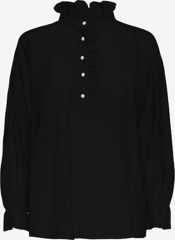 Camicia da donna 'Jude' di PIECES in nero: frontale