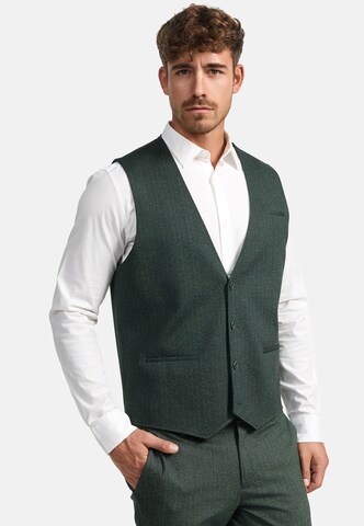 JEFF Suit Vest ' Luke ' in Green: front
