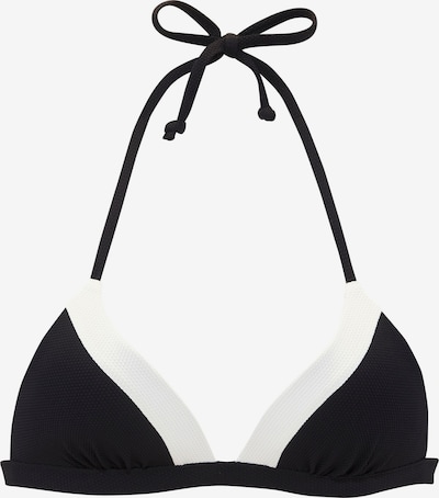 LASCANA Bikini gornji dio veličine 75/A/B u crna / bijela, Pregled proizvoda