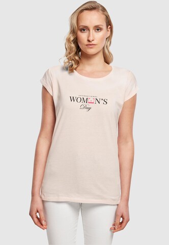 Merchcode Shirt 'WD - International Women's Day 1' in Roze: voorkant