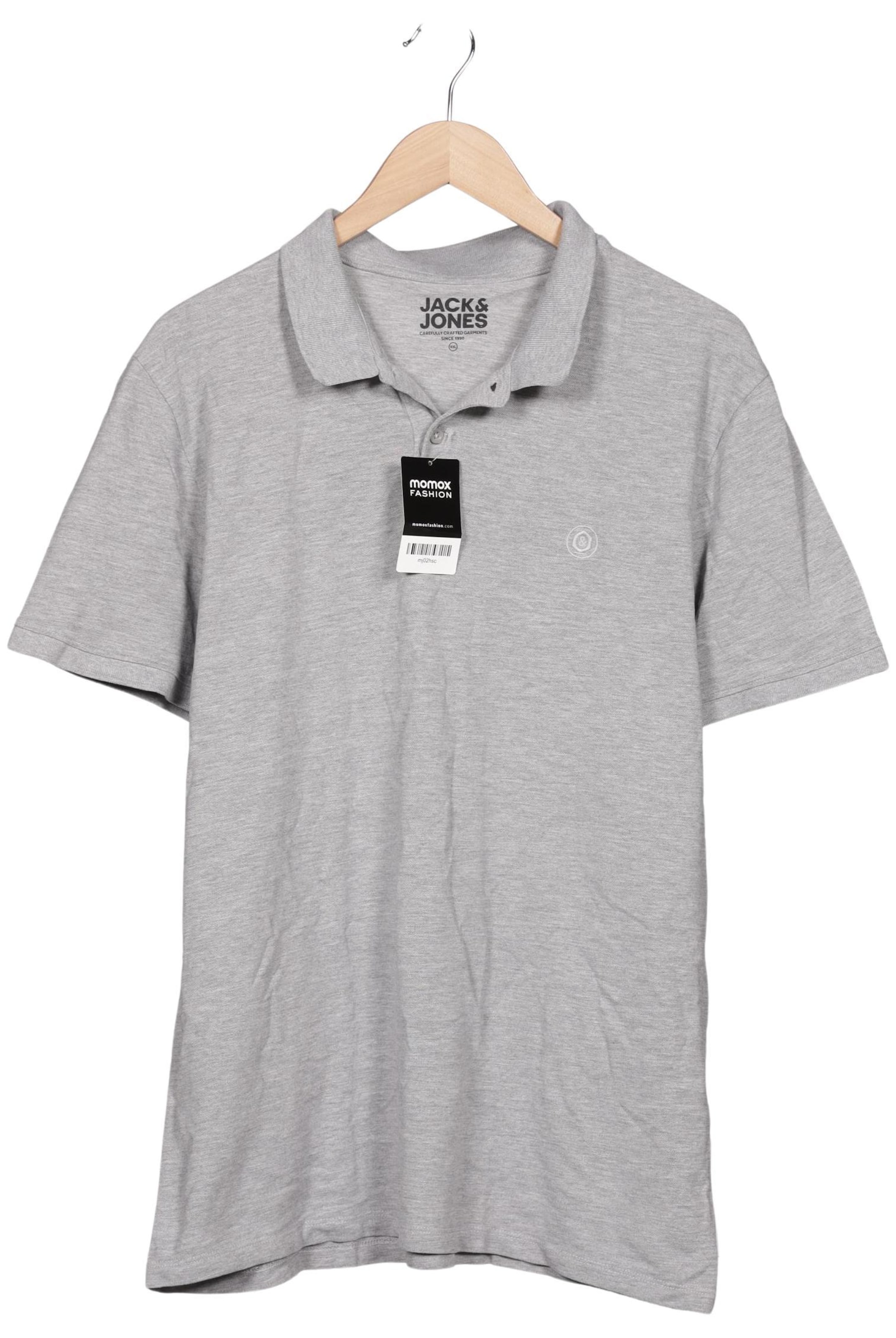 JACK & JONES Shirt in XXL in Grey: front