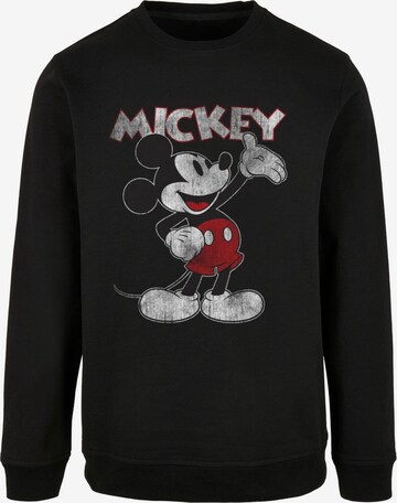 ABSOLUTE CULT Sweatshirt 'Mickey Mouse - Presents' in Schwarz: predná strana