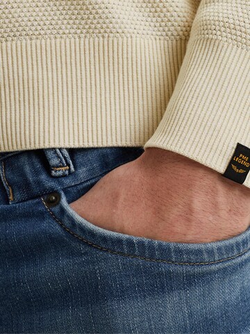 PME Legend Tröja 'Pullover in cotton/modal' i vit