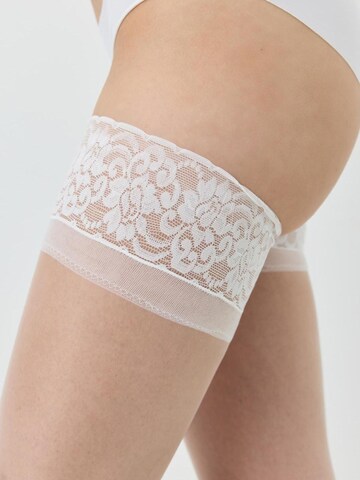 Collants avec fixation C&City en blanc