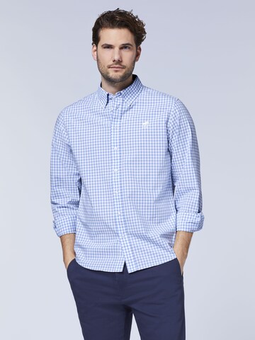 Polo Sylt Regular fit Button Up Shirt in Blue: front