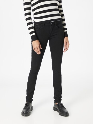 Skinny Jean 'Annette' GUESS en noir : devant