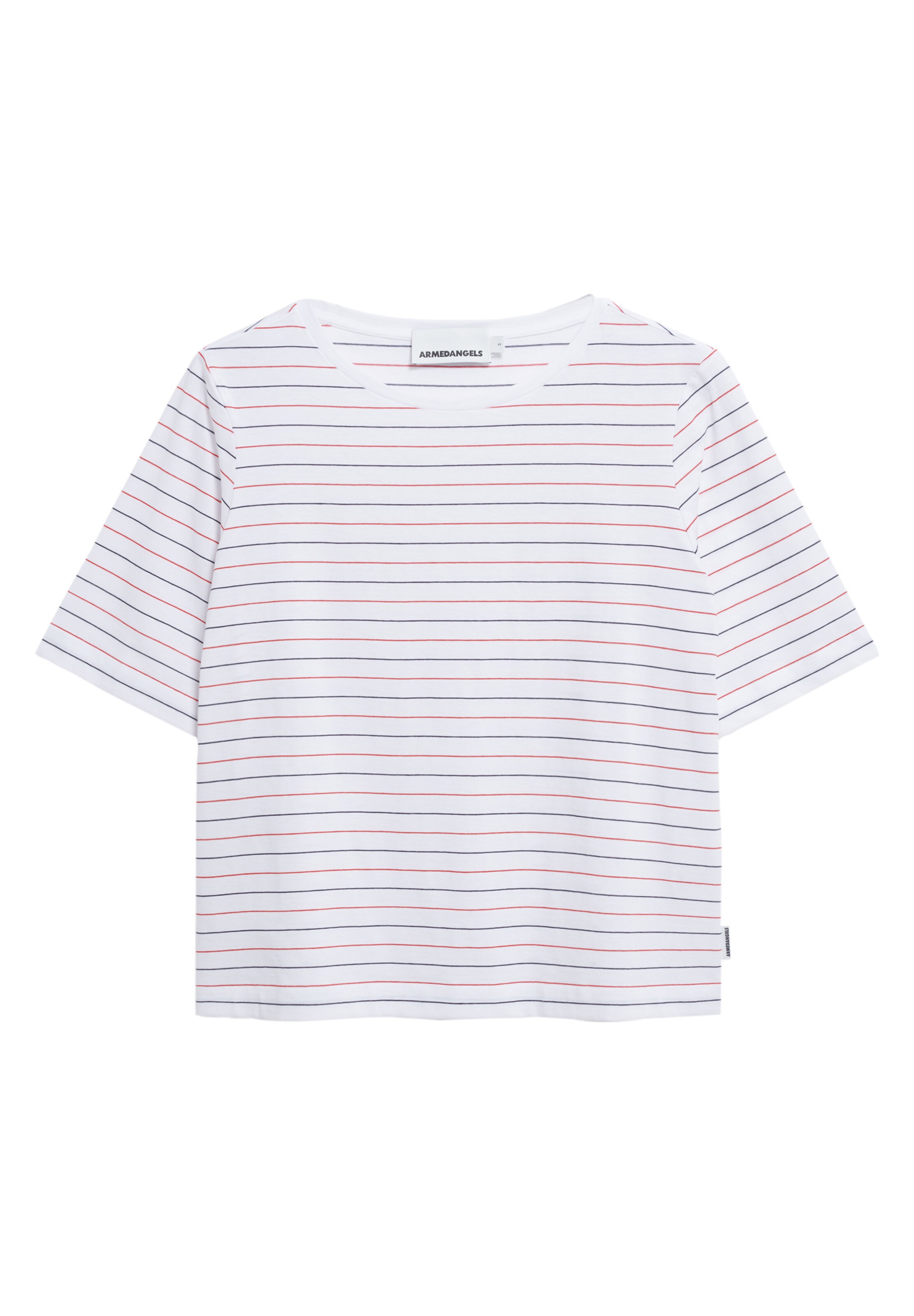 ARMEDANGELS Shirt in de kleur Navy / Rood / Wit, Productweergave