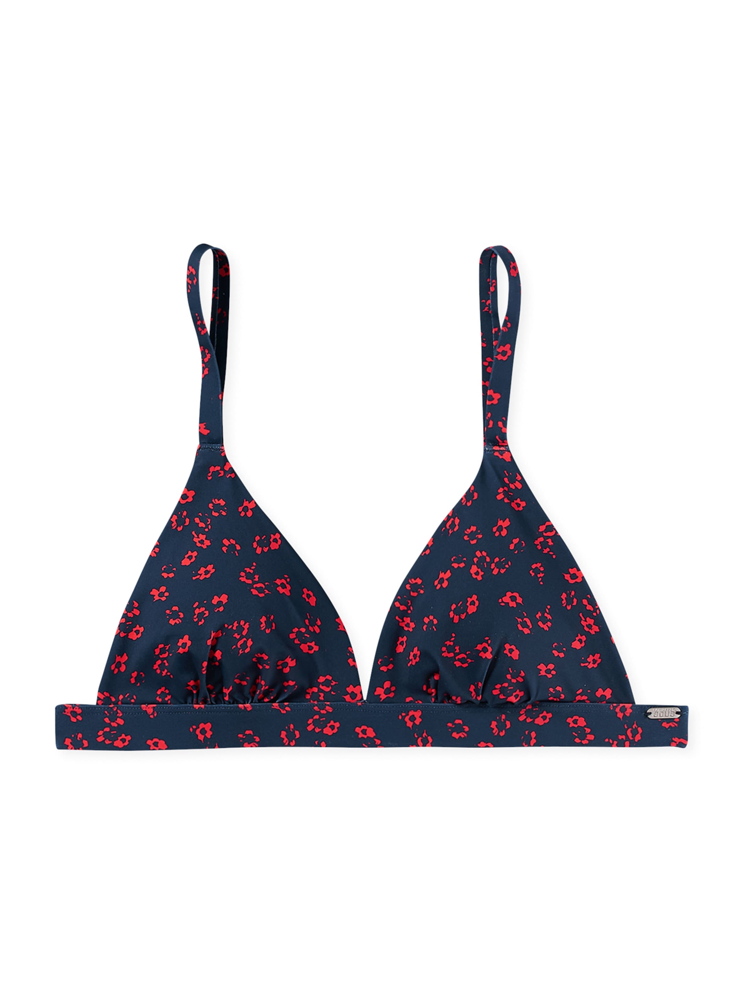 SCHIESSER Triangel Bikini-Top ' Match Swim ' in Blau: Vorderseite