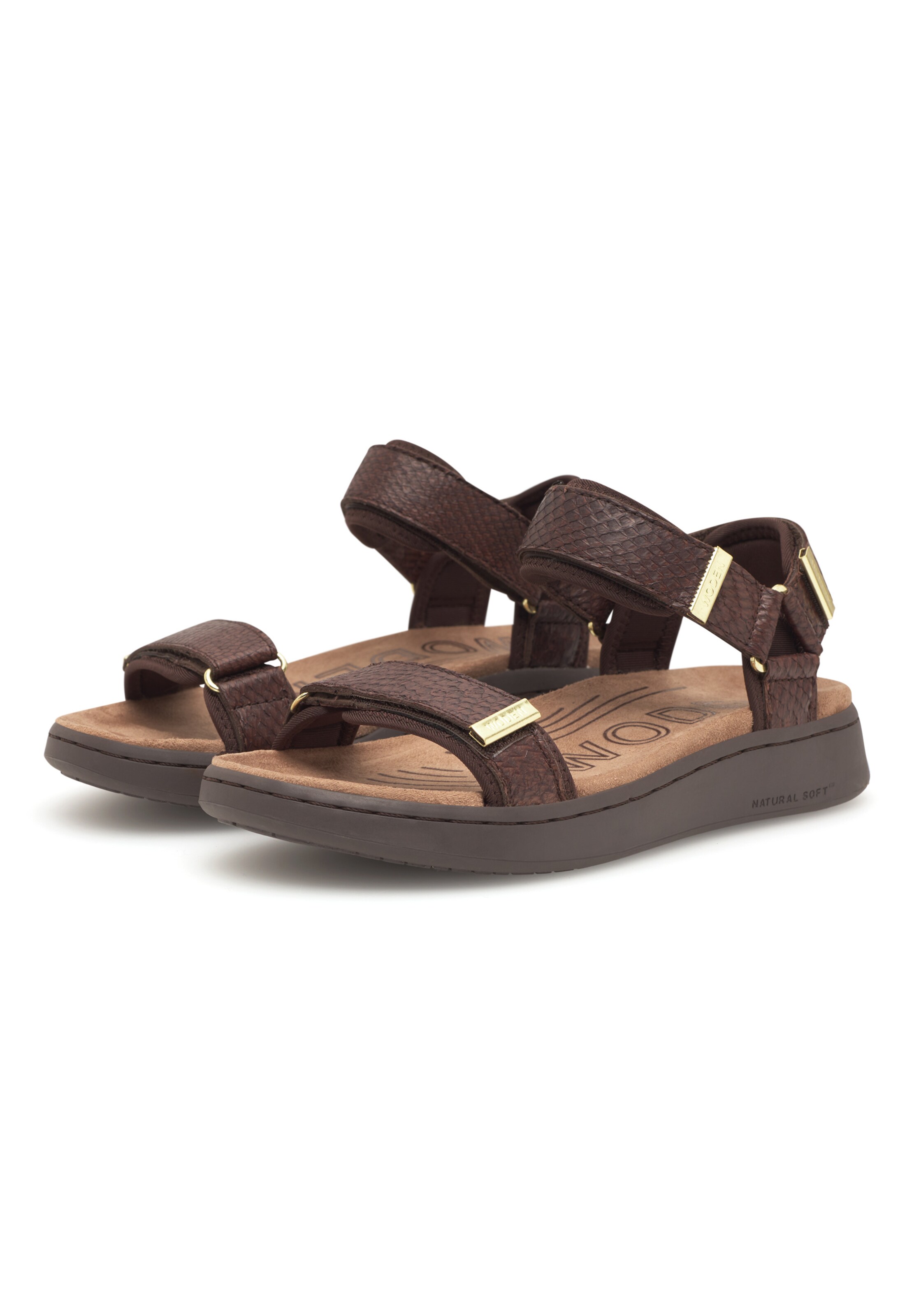 WODEN Sandaler 'Line Fish' i brun