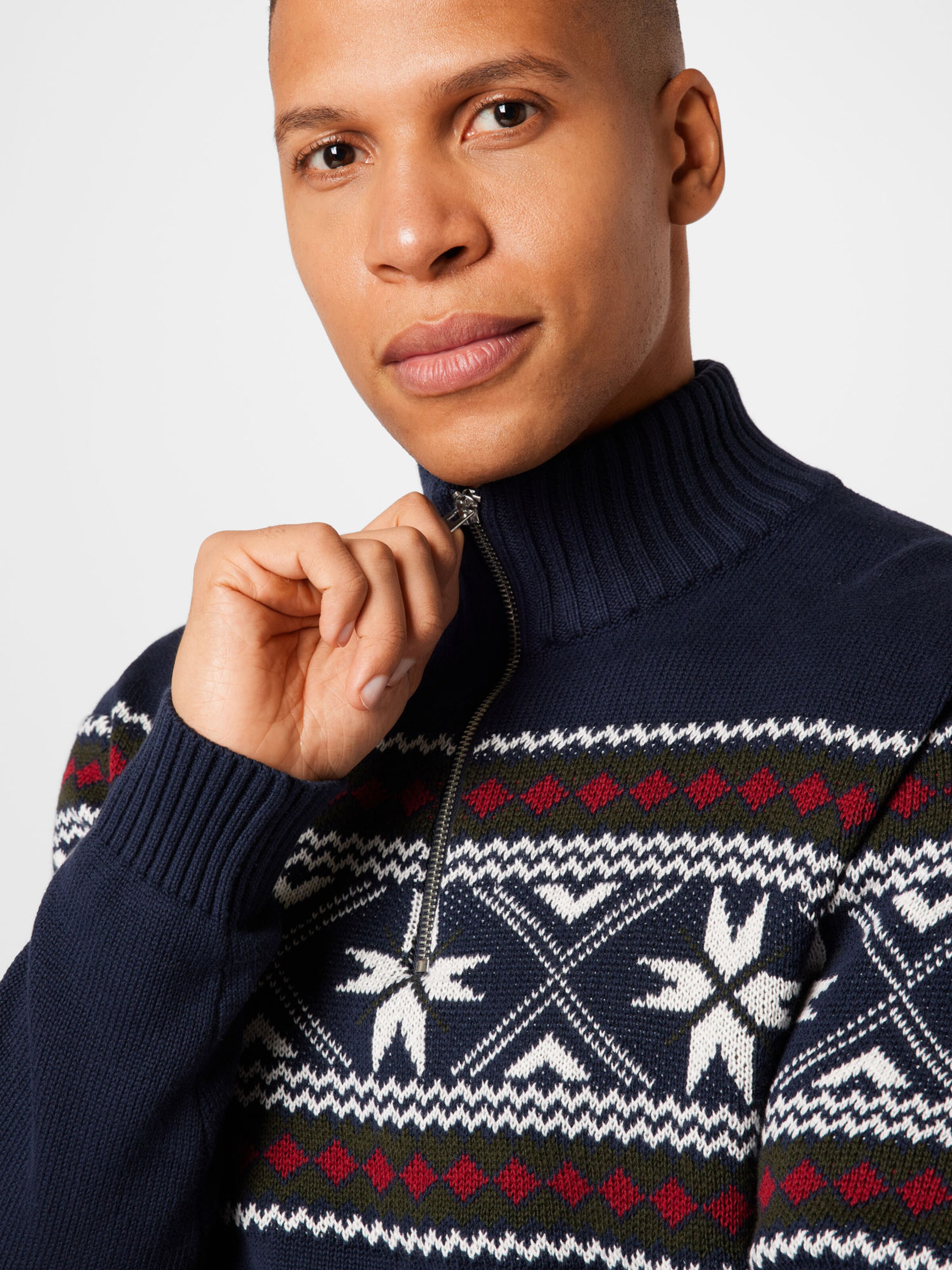 Männer Pullover & Strick SELECTED HOMME Pullover 'Flake' in Navy - DR69117 Männer Pullover & Strick SELECTED HOMME Pullover 'Flake' in Navy - DR69117