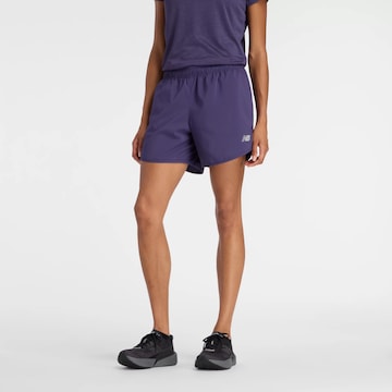 new balance Short 'Sport Essential Short 5"'. in Lila: Vorderseite