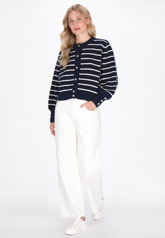 DreiMaster Maritim Gebreid vest 'Classic Look' in Blauw
