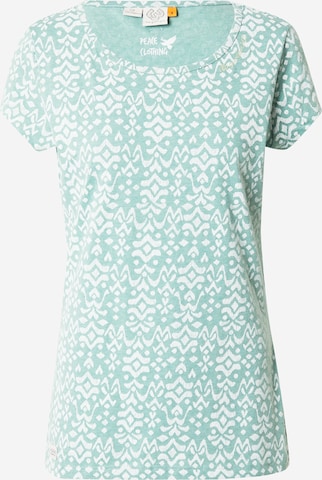 Ragwear - Camiseta 'MINTT IKAT' en verde: frente