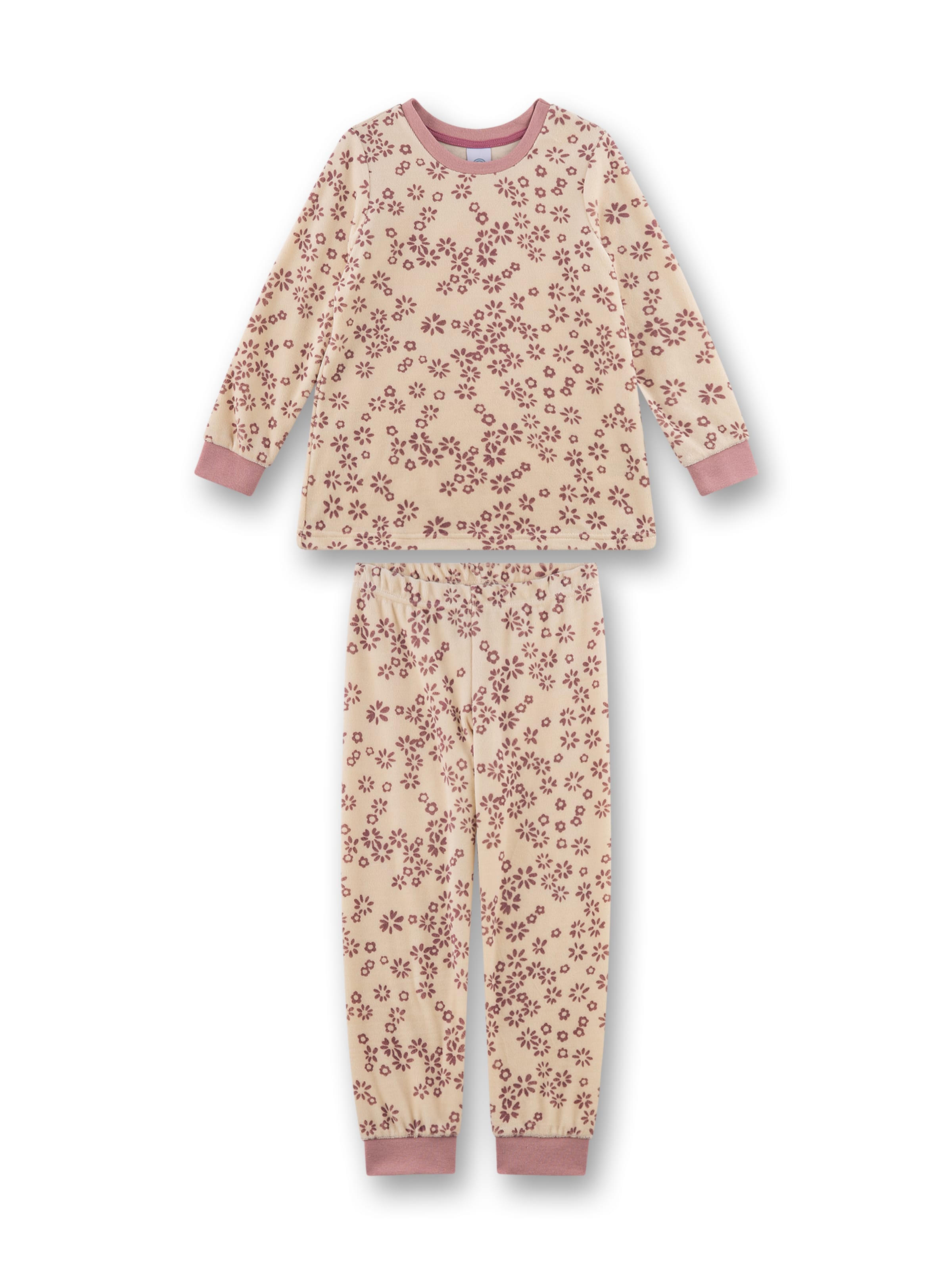 Pigiama di Sanetta in beige: frontale