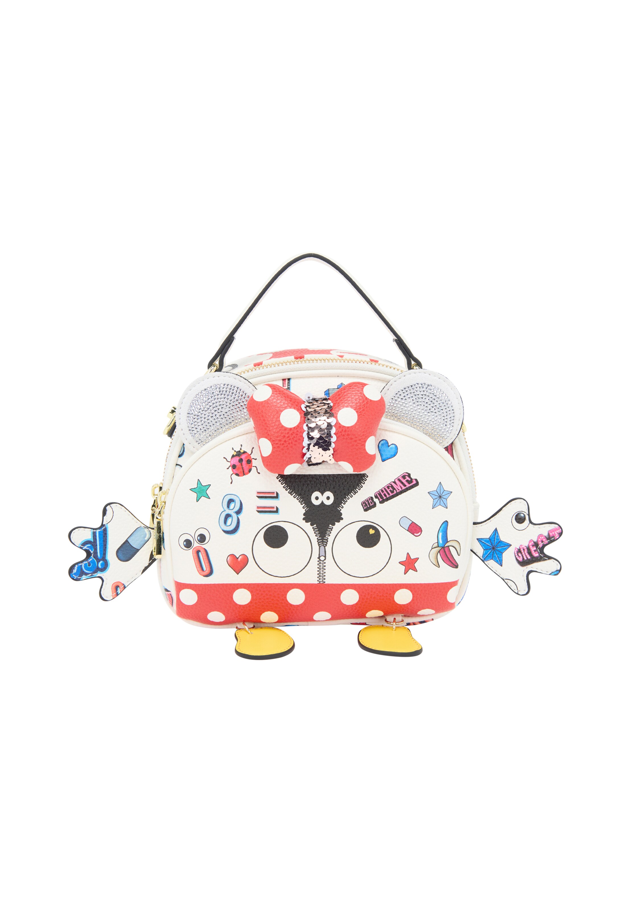 Sacs à main 'Pop Eyetheme' MYMO en blanc : devant