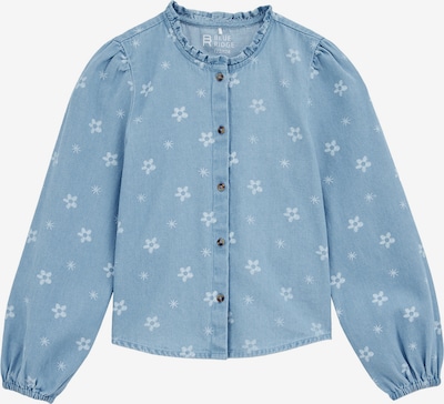 WE Fashion Pusero värissä vaaleansininen / valkoinen, Tuotenäkymä