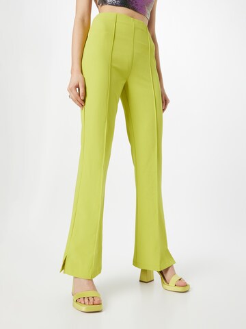 Flared Pantaloni 'Ivy Adele' di Hosbjerg in verde: frontale