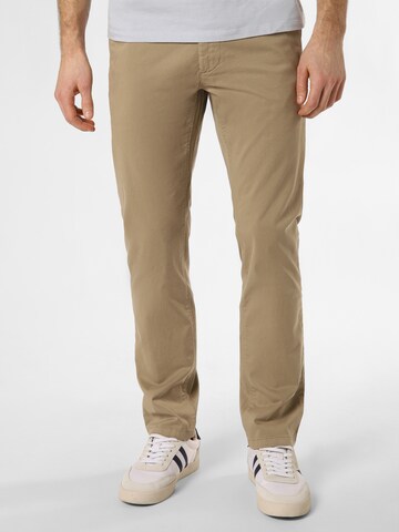 BOSS Orange Slimfit Chinohose in Beige: predná strana