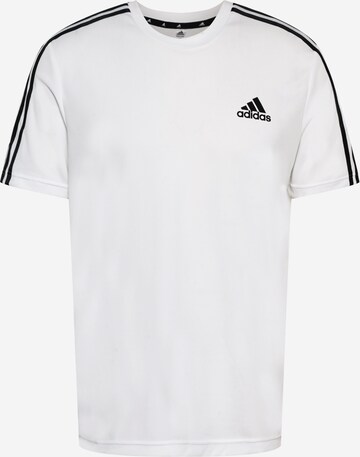 ADIDAS SPORTSWEAR Functioneel shirt 'Aeroready Designed To Move 3-Stripes' in Wit: voorkant