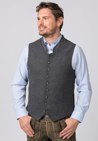 STOCKERPOINT Traditional vest in Grey: front