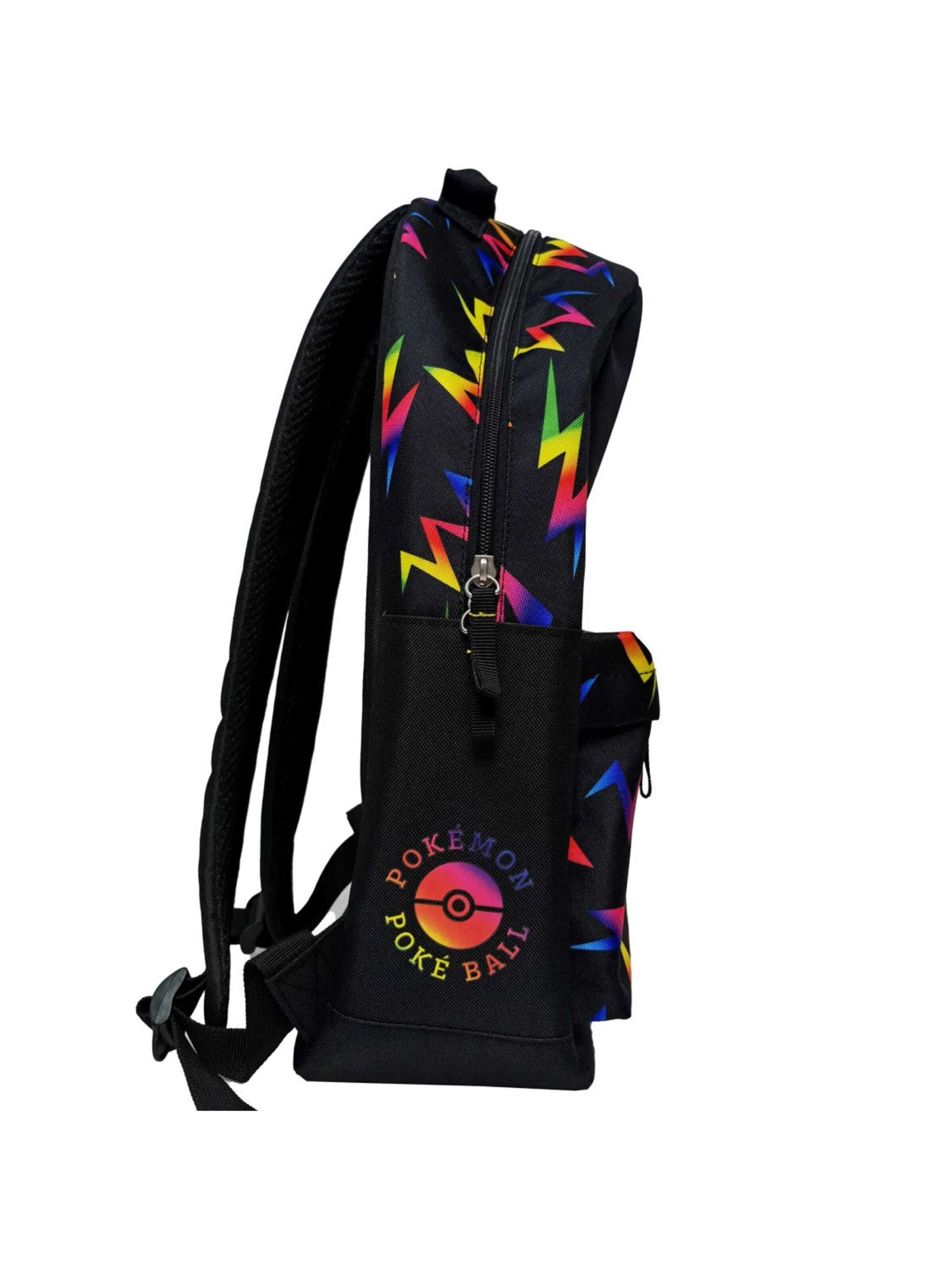 Pokémon Backpack 'Pokemon Pikachu Rugzak 2 Vakken Premium Quality Hoogte 44cm' in Black