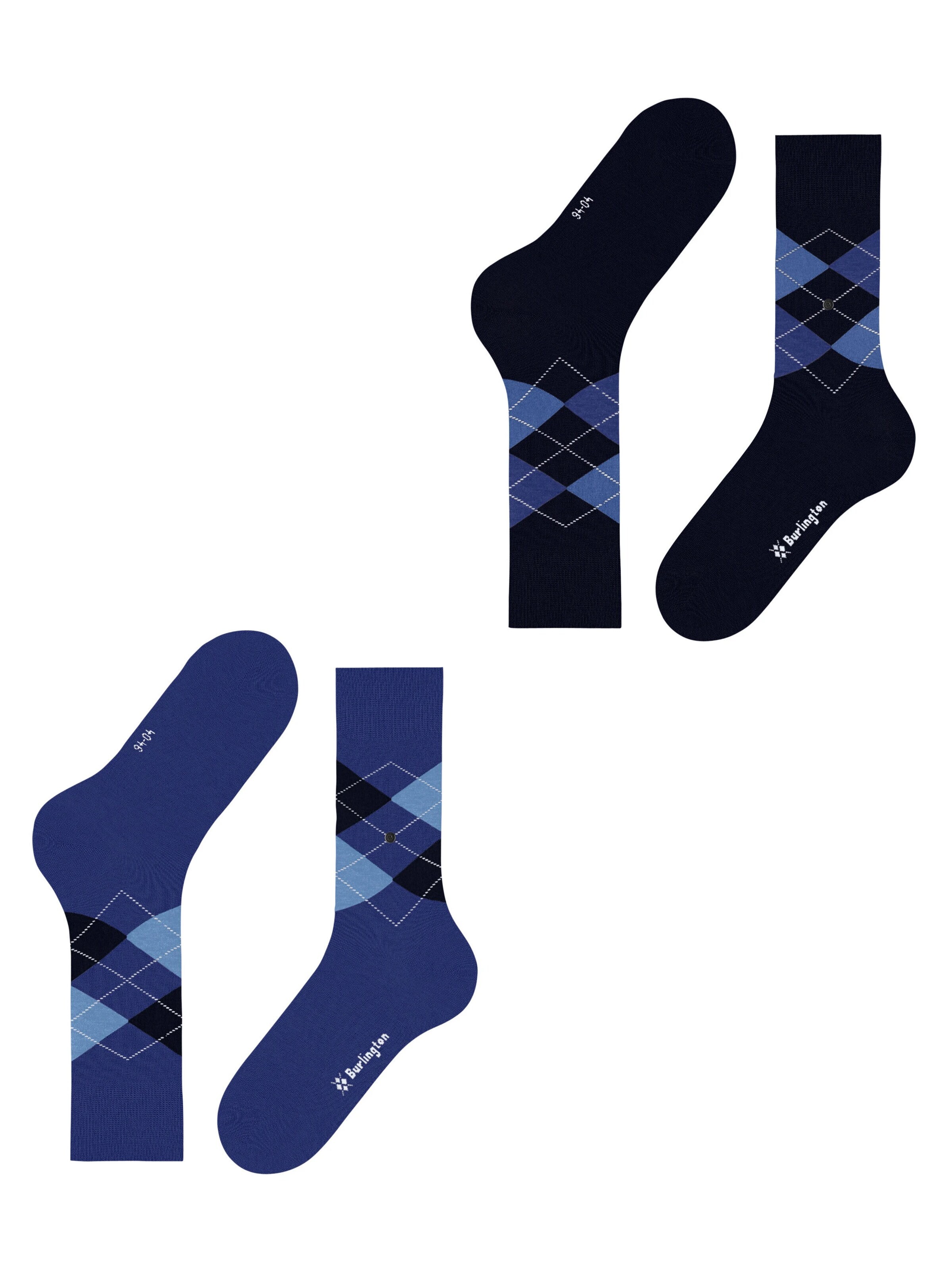 BURLINGTON Socks 'Everyday Argyle' in Blue