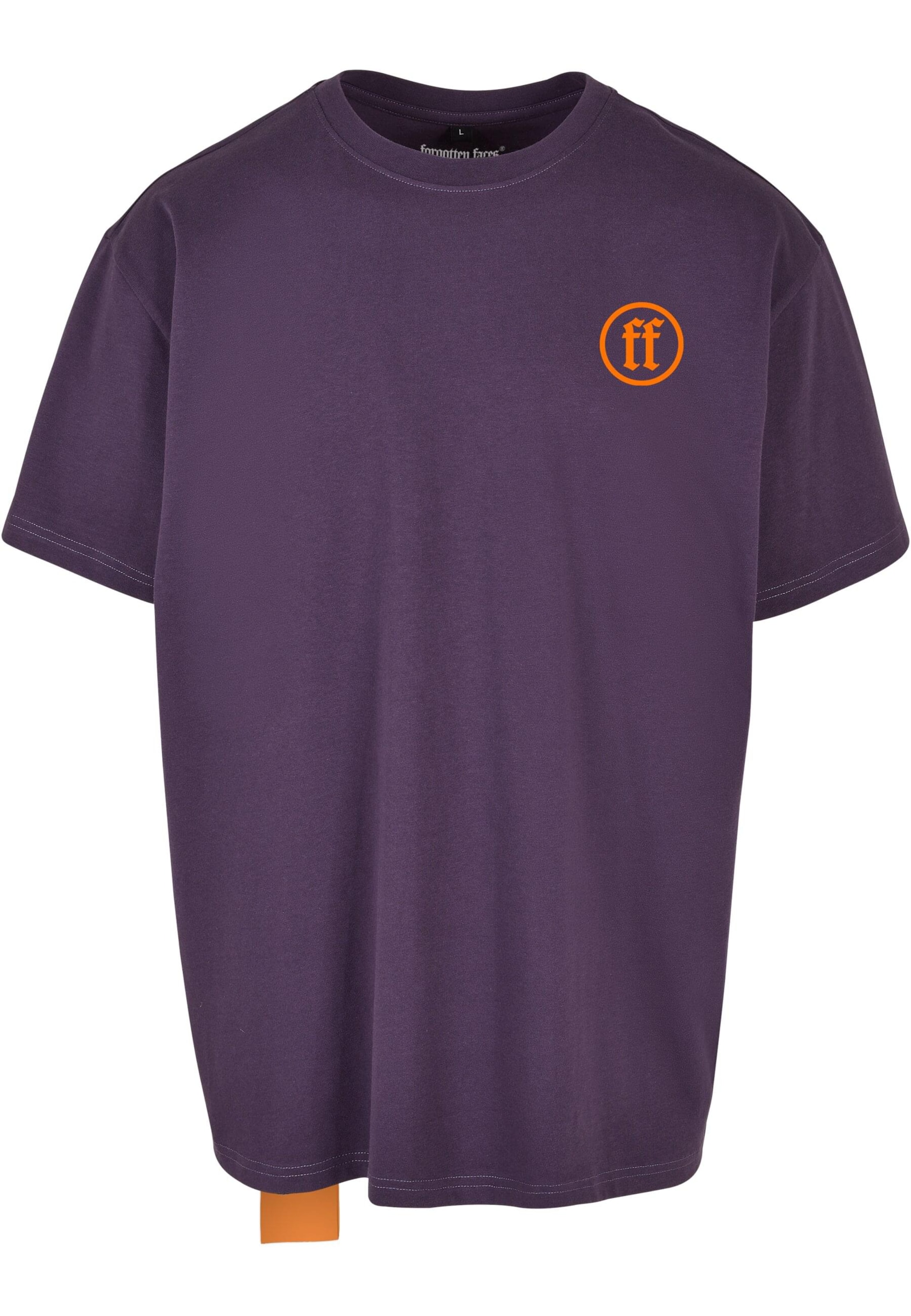 T-Shirt Forgotten Faces en violet : devant