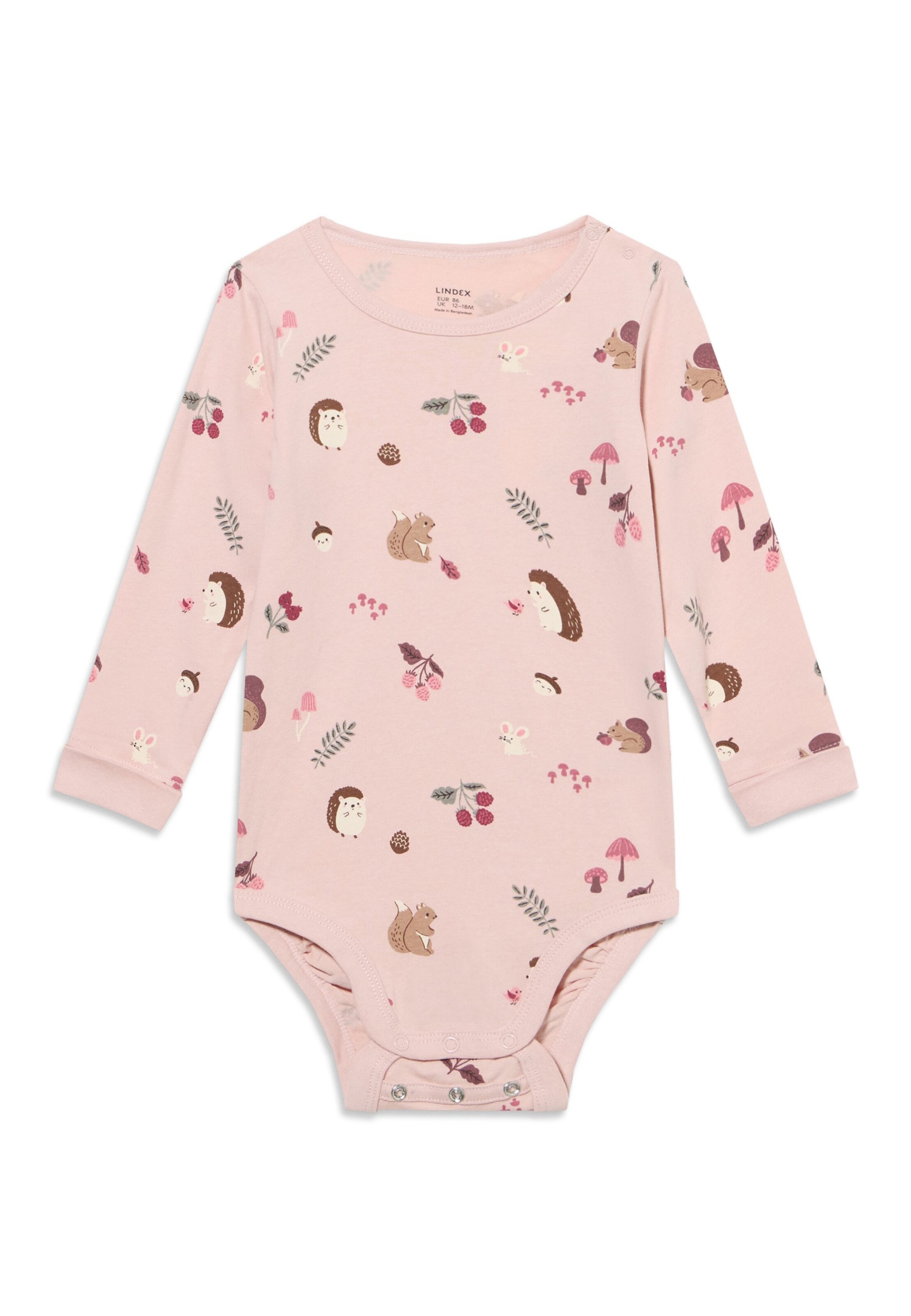 Lindex Sparkdräkt/body 'Forest' i rosa: framsida