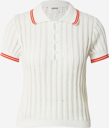 T-shirt Monki en blanc : devant