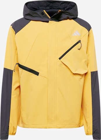 ADIDAS PERFORMANCE Sports jacket in Yellow: front