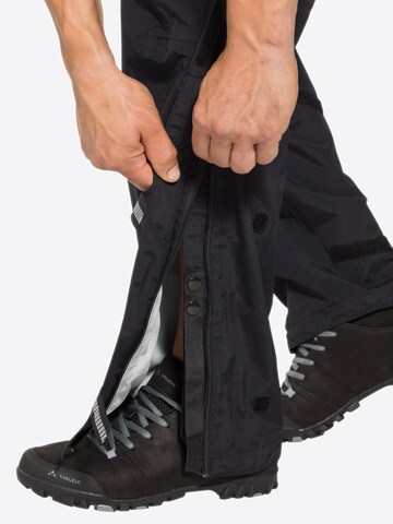 VAUDE Regular Outdoor Pants 'Yaras' in Black