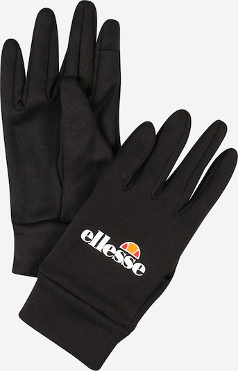 ELLESSE Fingerhandschuhe 'Miltan' in orange / schwarz / weiß, Produktansicht