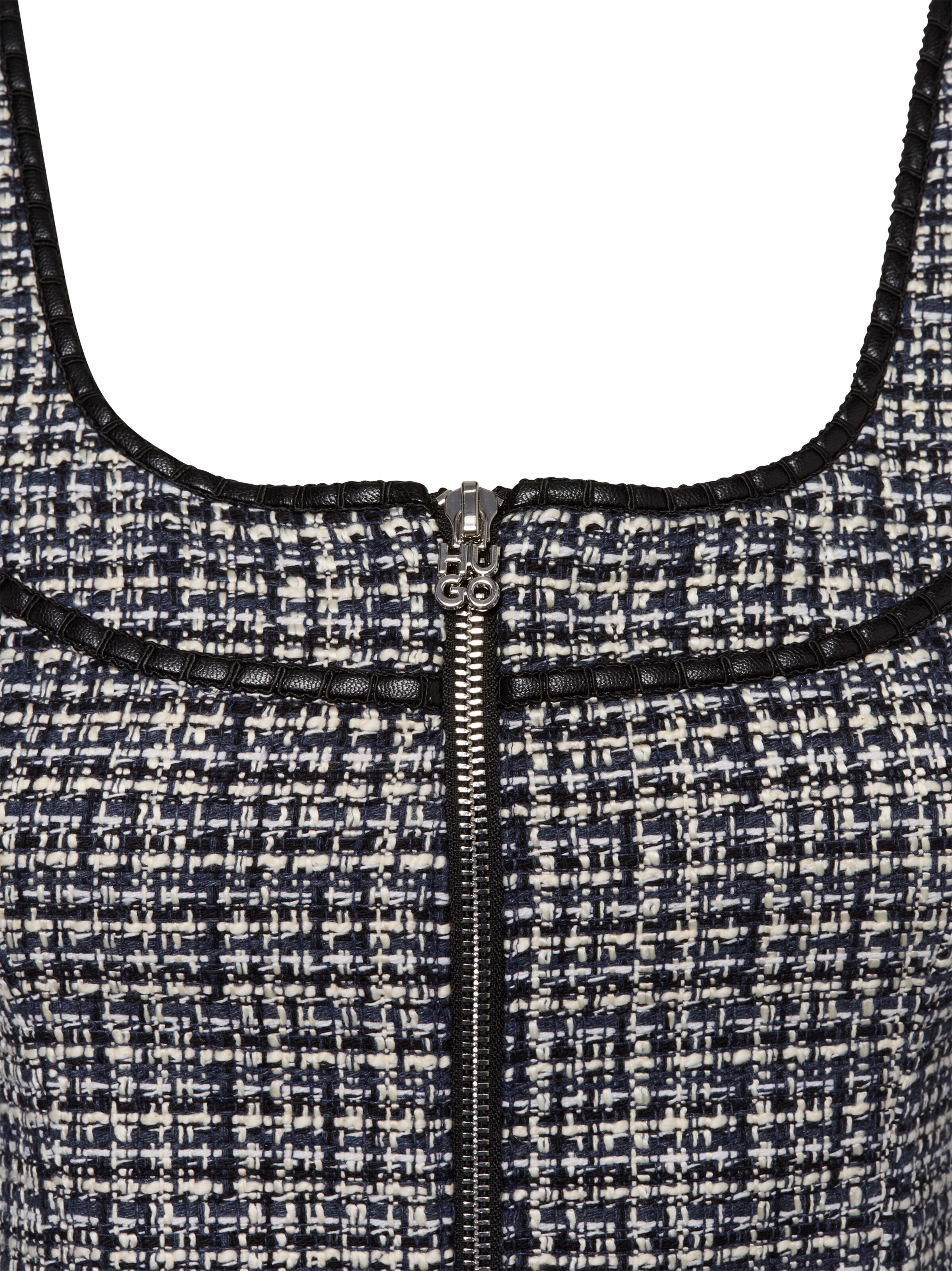 HUGO Top 'Cusene-1' in Zwart