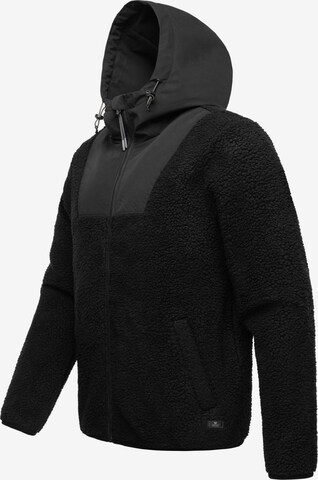 Ragwear Funktionsfleecejacke 'Adar' in Schwarz