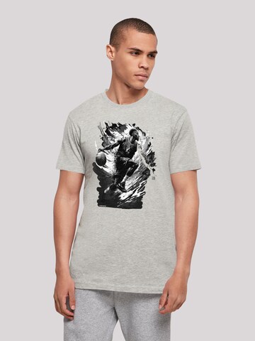 F4NT4STIC Shirt 'Basketball' in Grau: Vorderseite