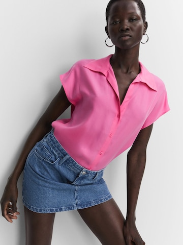 MANGO Blouse 'LIM' in Roze