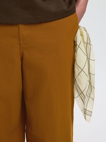 SELECTED Barrel Pants in Brown