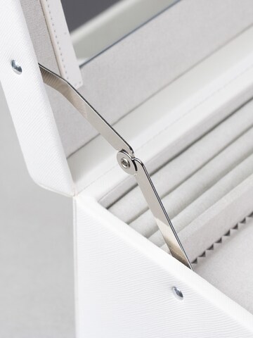 Boîte à bijoux 'JOLIE Schmuckkästchen - Kreuznarben Optik' Friedrich23 en blanc